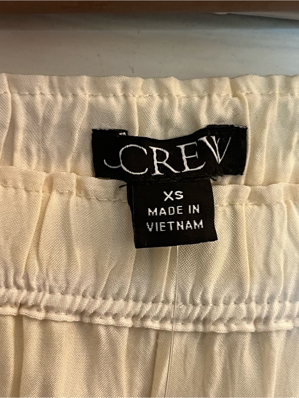 J.CREW Women's Cosmo Stratus Wide Leg Pants. Size XS Yellow/White NWT - Picture 6 of 7
